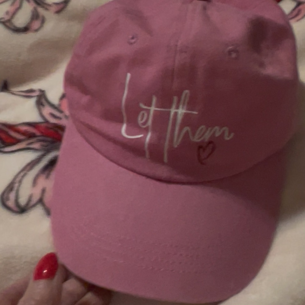 Pink 'Let Them' Baseball Cap